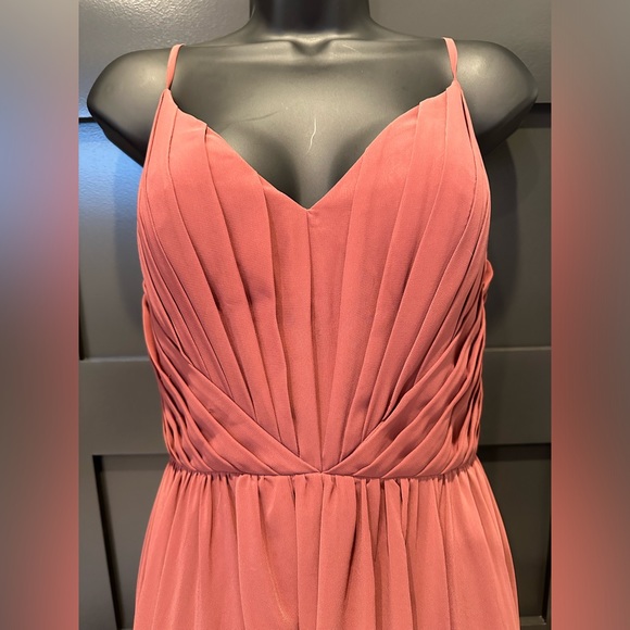 Revelry Bridesmaids Dress, Penelope Chiffon, Size 6 - Picture 3 of 5